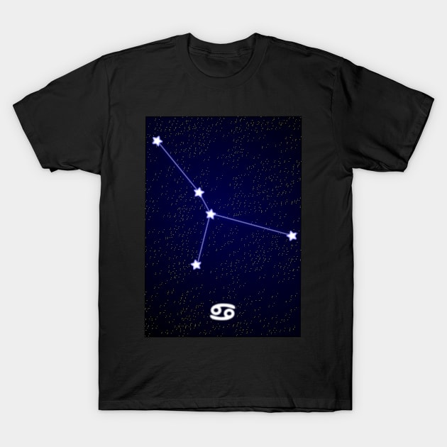 Cancer Constellation T-Shirt by EddyBispo